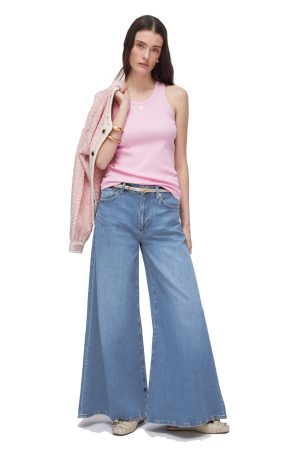 LIU JO jean extra wide μπλε