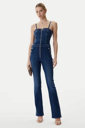 Guess Γυναικεία φόρμα ολόσωμη μπλε