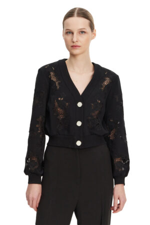 GUESS Ζακέτα cotton κιπούρ