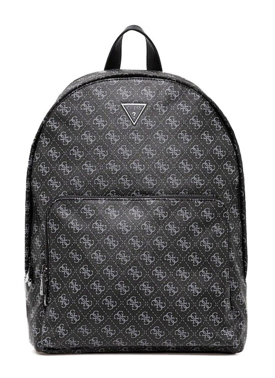 GUESS Backpack eco-leather μαύρο/γκρι