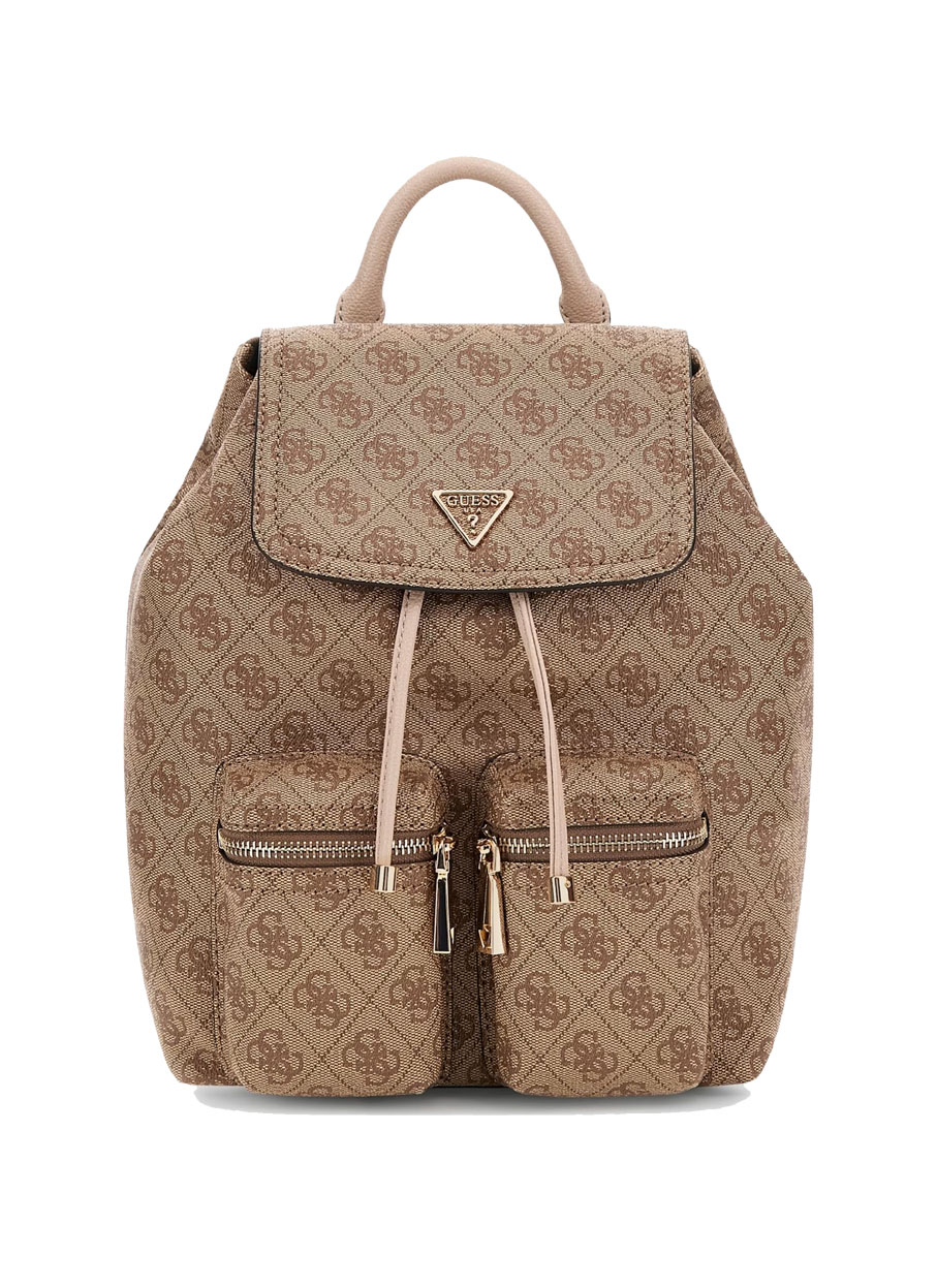 GUESS Backpack Eco-leather μεσαίο μπεζ