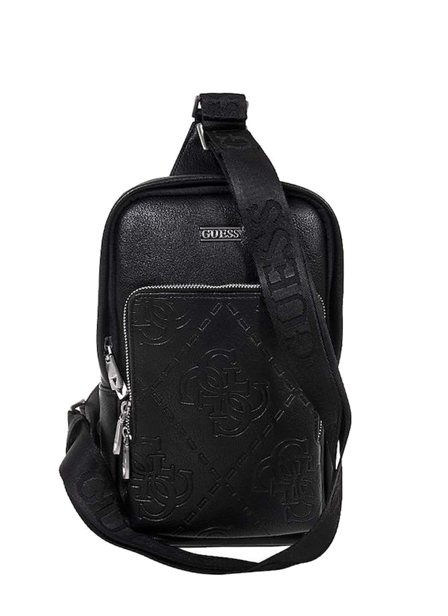 GUESS Bag crossover eco-leather μαύρο