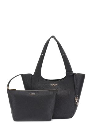 GUESS Τσάντα shopper 2 σε 1 μαύρη