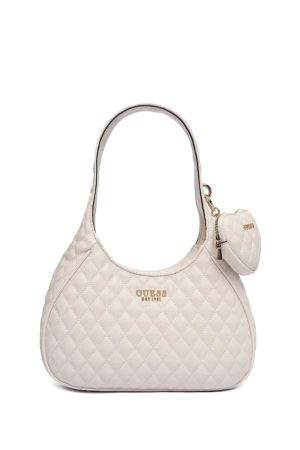 GUESS Τσάντα Ώμου Εκρού