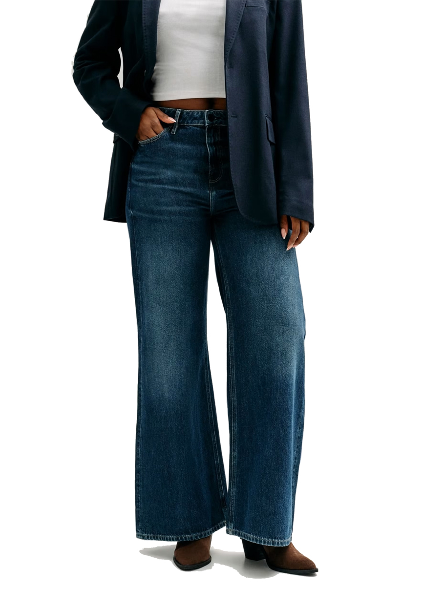GUESS Jean eco φαρδύ μπλε