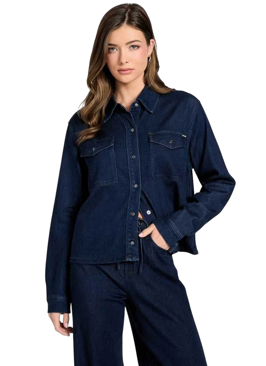 GUESS Jean μπουφάν ECO μπλε
