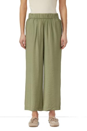 S OLIVER Παντελόνα viscose χακί