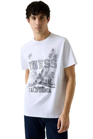 GUESS T-shirt άσπρο