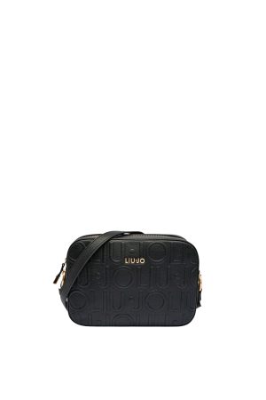 LIU JO Camera bag λογότυπα μαύρη
