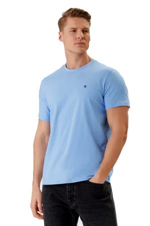 Calvin Klein Ανδρικό T-Shirt σιέλ